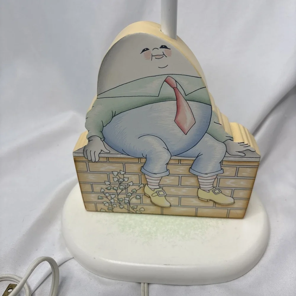Vtg HUMPTY DUMPTY Children's Lamp Base Nursery MM's Designs No‎ Shade